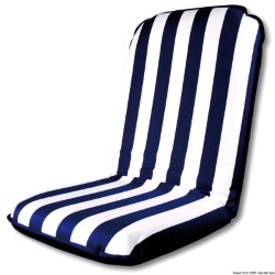 Fotel komfortowy biało/niebieski